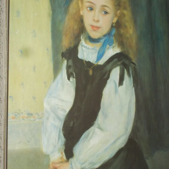 Vintage Mademoiselle Legran art on stretched canvas, framed & signed - Picture 5 of 8